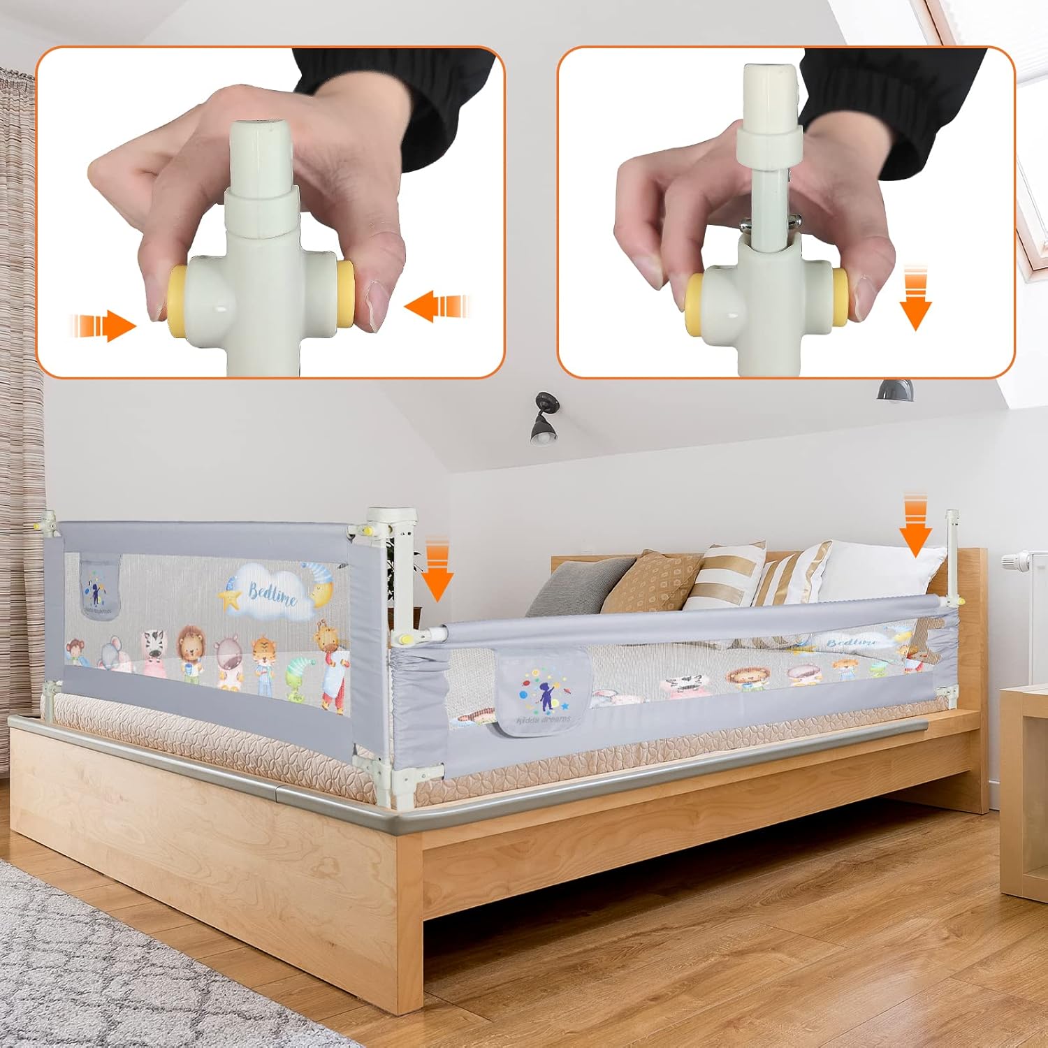 Barrera de Cama Infantil 180cm Barrera de Cama Infantil 180cm